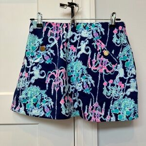 EUC Size XS Lilly Pulitzer Madison Skort in Monkey Trouble